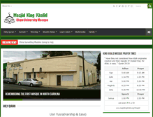 Tablet Screenshot of masjidkingkhalid.org